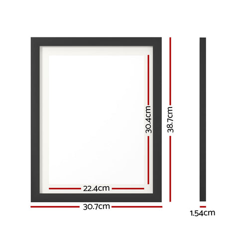 Photo Frame 3Pcs Set Black