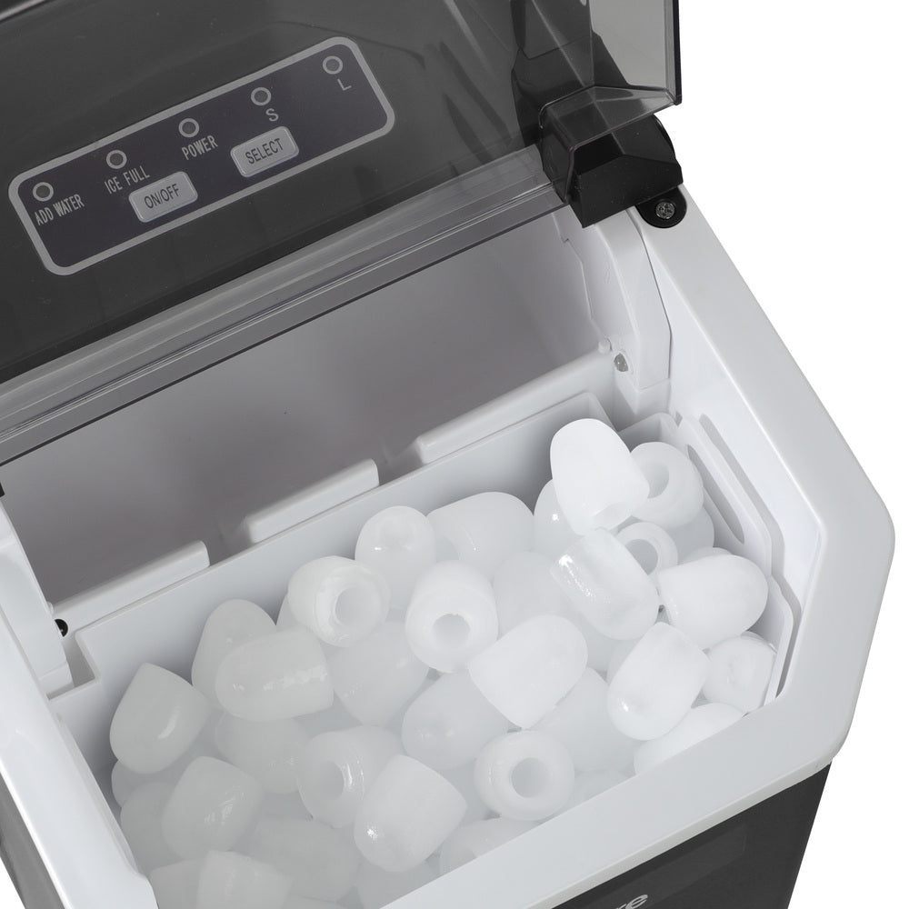 Portable Ice Maker Machine Ice Cube Tray 12kg Black/Grey/Red