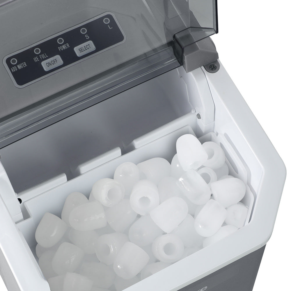 Portable Ice Maker Machine Ice Cube Tray 12kg Black/Grey/Red