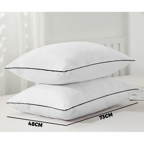 Pillow Hotel Pillows Home Decor Microfibre Filling for Sleeping Cotton Cover Soft Quality Luxury Bedroom 4pcs 48 x 73cm