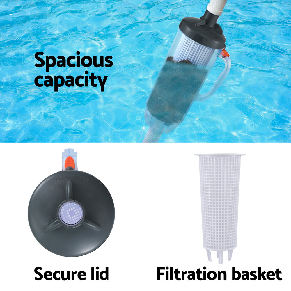 Pool Leaf Canister Cleaner Suction Catcher for In-Ground Pools