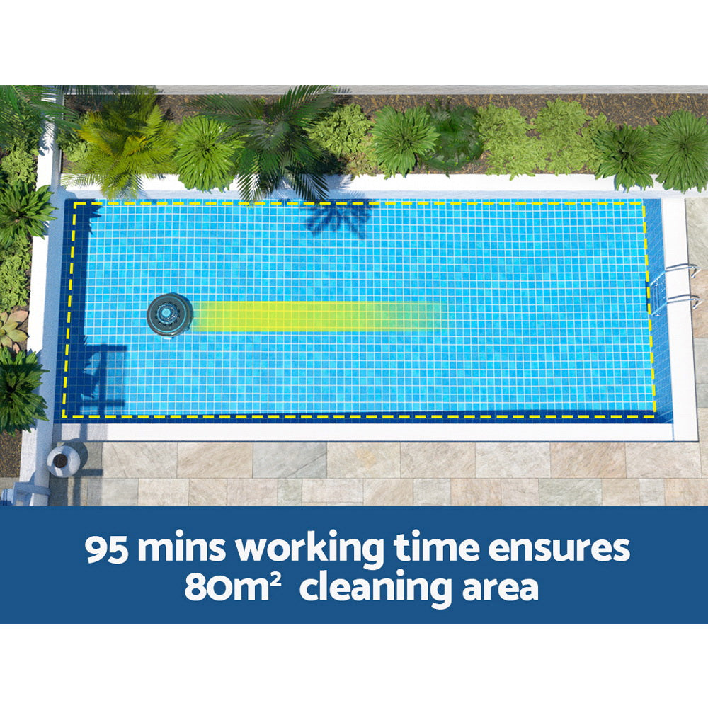 Robotic Pool Cleaner Automatic Vacuum Robot Swimming Cordless
