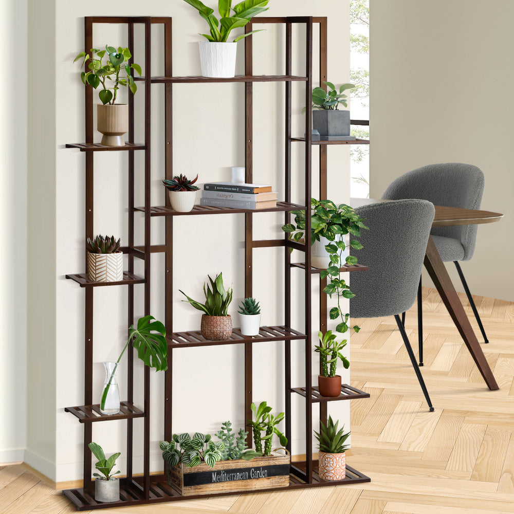 Plant Stand 7-tier Planter Shelf Bamboo