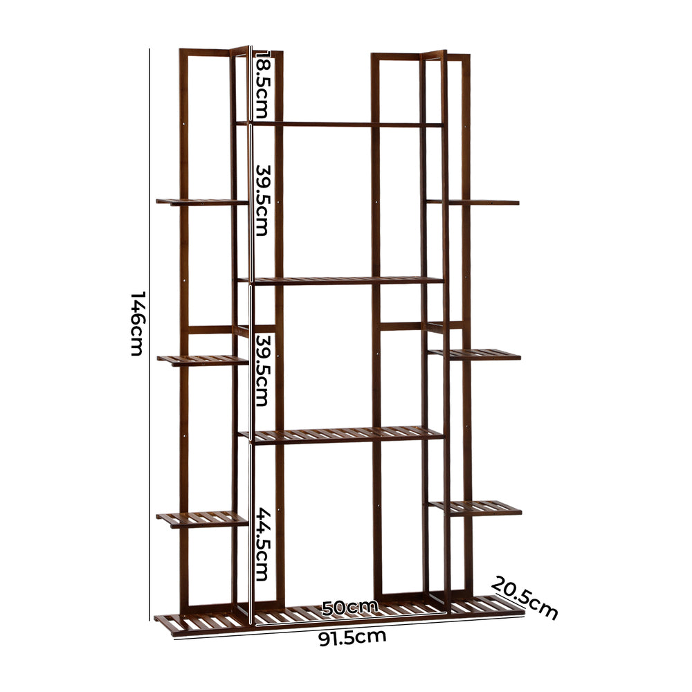 Plant Stand 7-tier Planter Shelf Bamboo