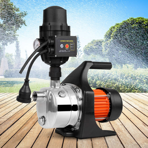 Garden Water Pump High Pressure 800W Tank Rain Farm Irrigation House Black