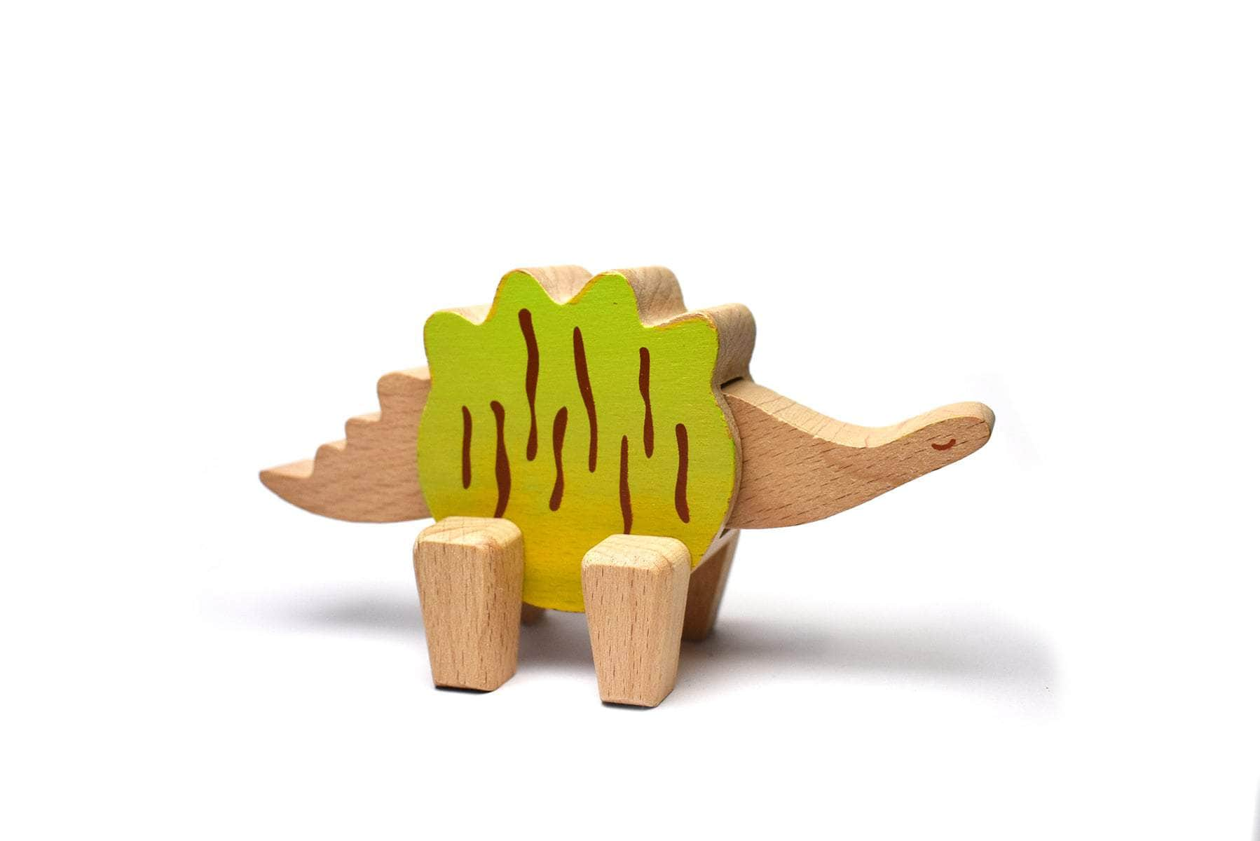 Price For 6 Assorted Wooden Dinosaur