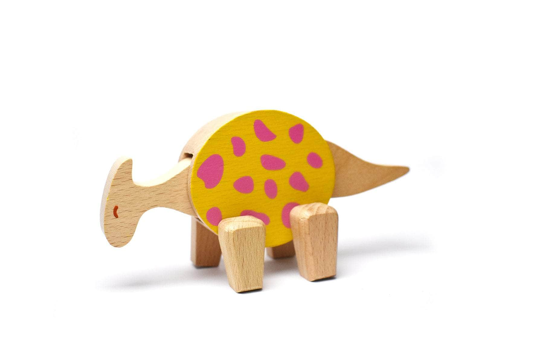 Price For 6 Assorted Wooden Dinosaur