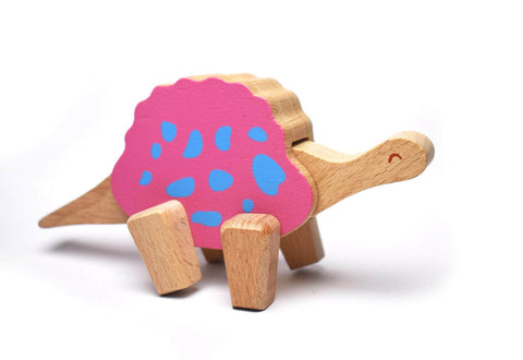 Price For 6 Assorted Wooden Dinosaur