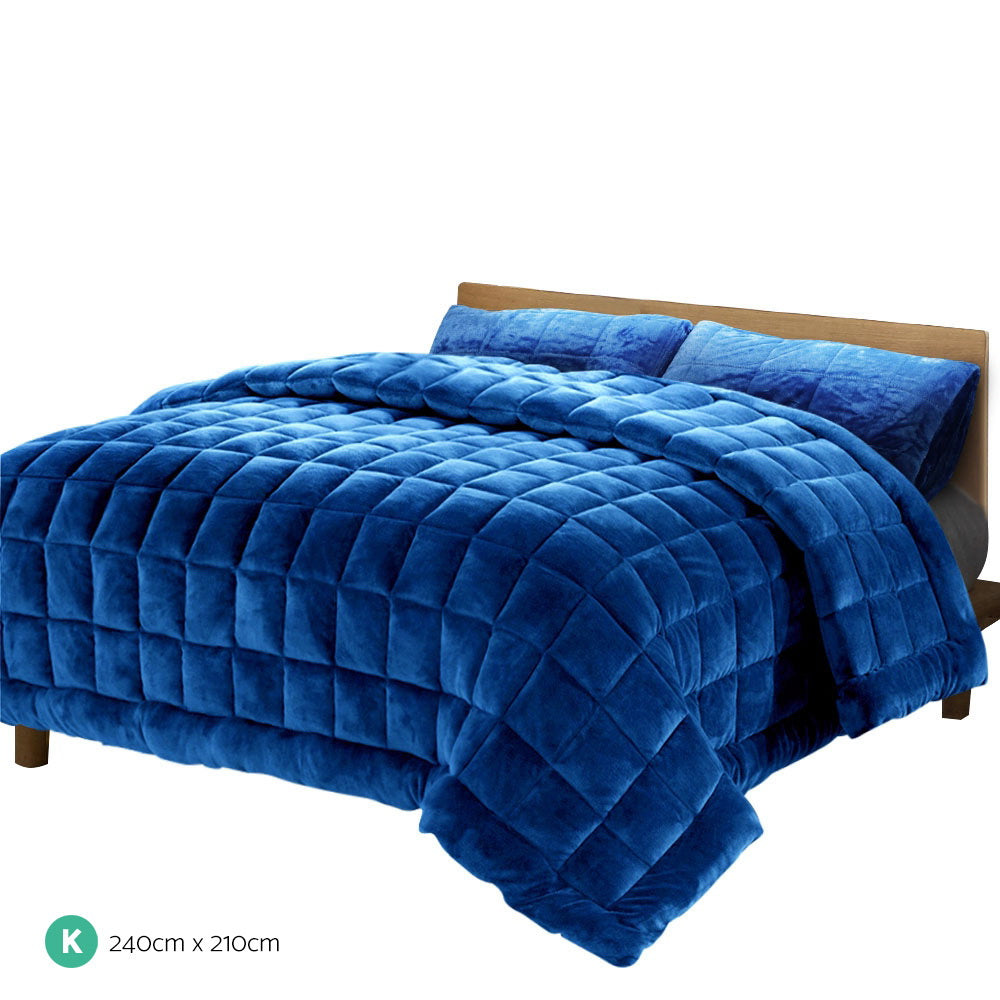 Mink Quilt Blue King