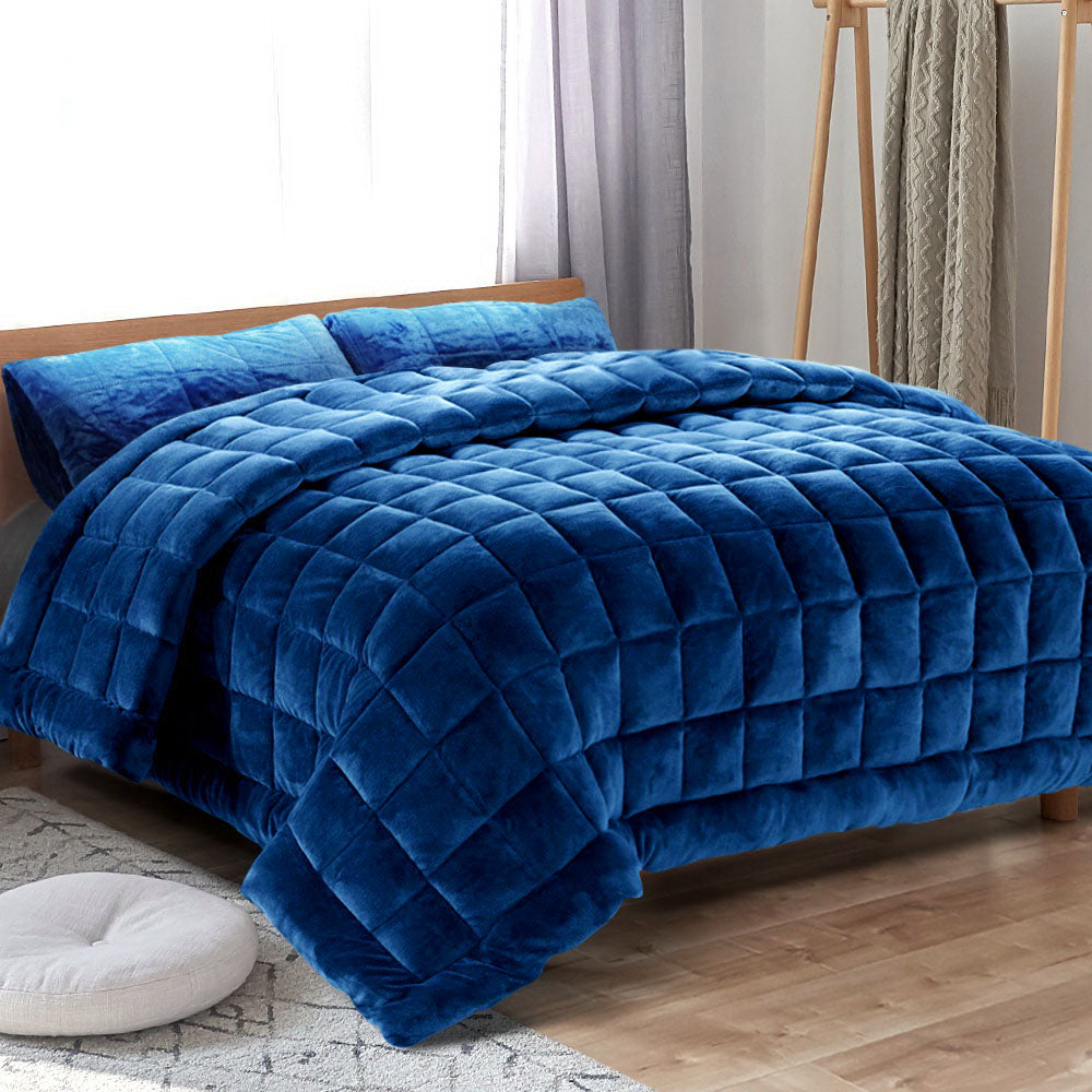 Mink Quilt Blue King