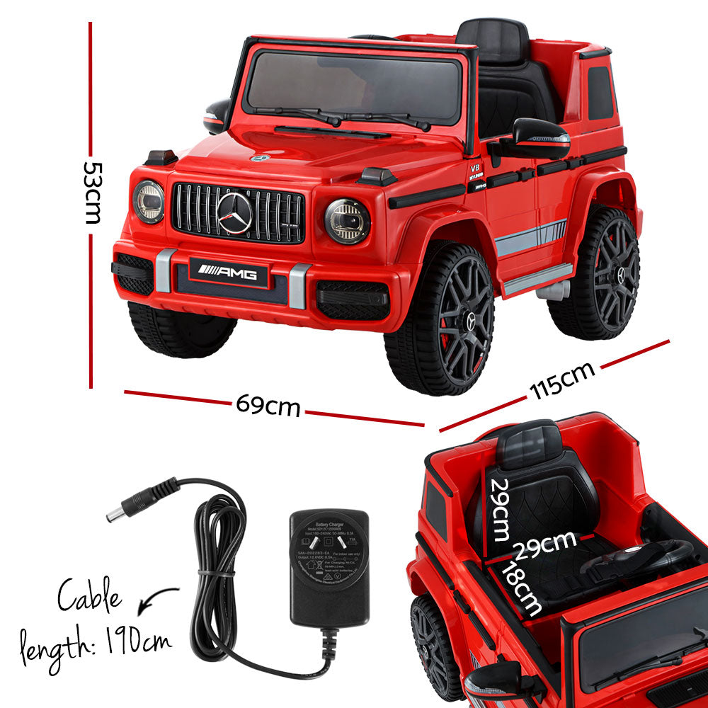 Kids Electric Ride On Car Mercedes-Benz Amg G63, Red