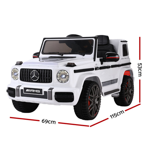 Kids Electric Ride On Car Mercedes-Benz Amg G63 Remote White