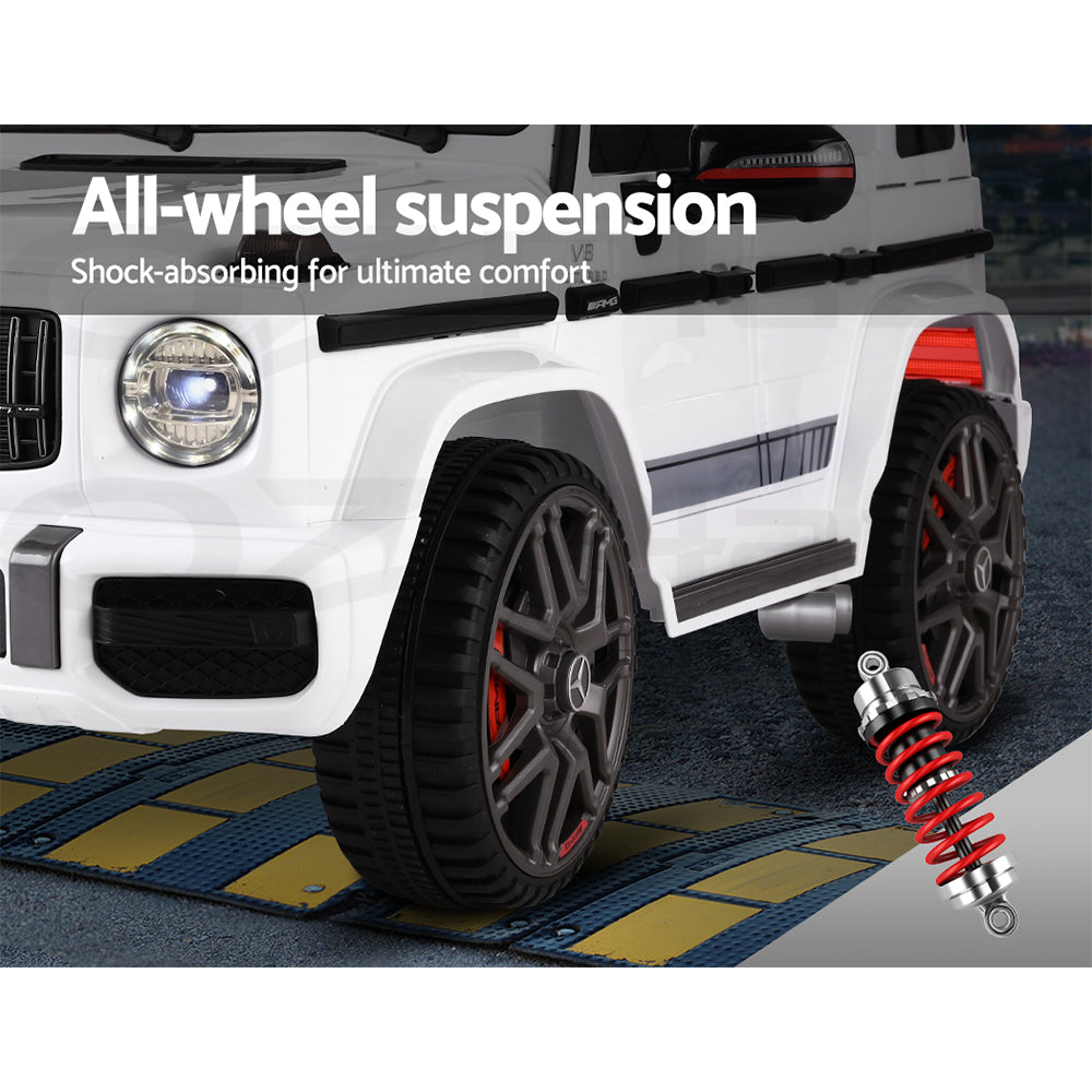 Kids Electric Ride On Car Mercedes-Benz Amg G63 Remote White