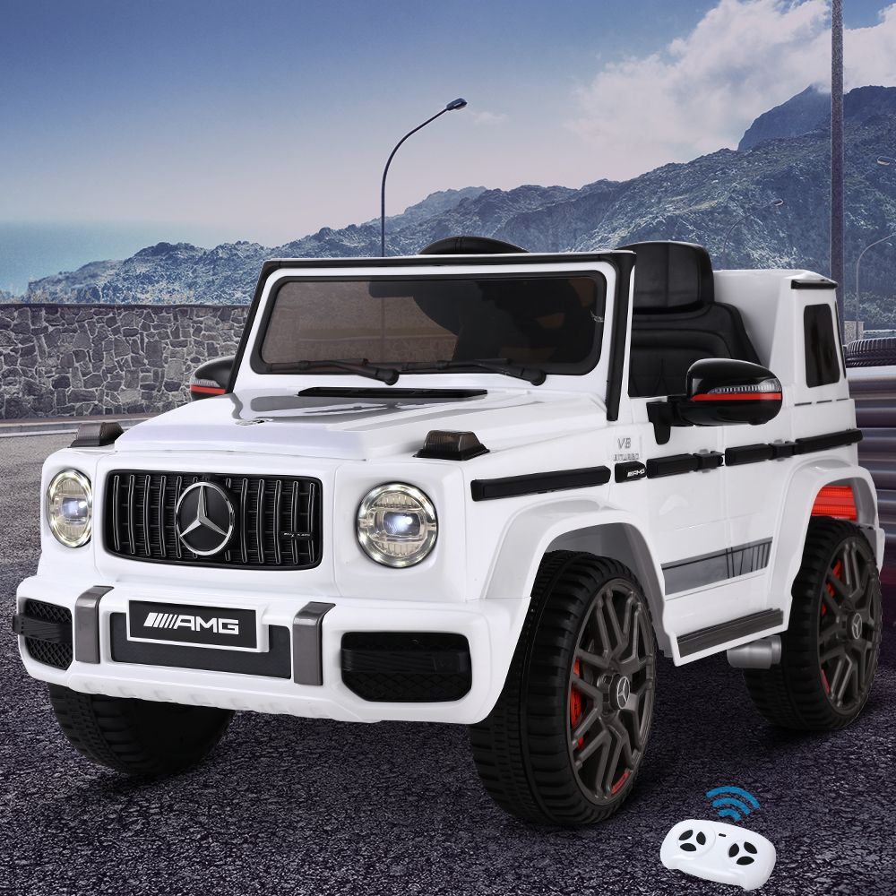 Kids Electric Ride On Car Mercedes-Benz Amg G63 Remote White