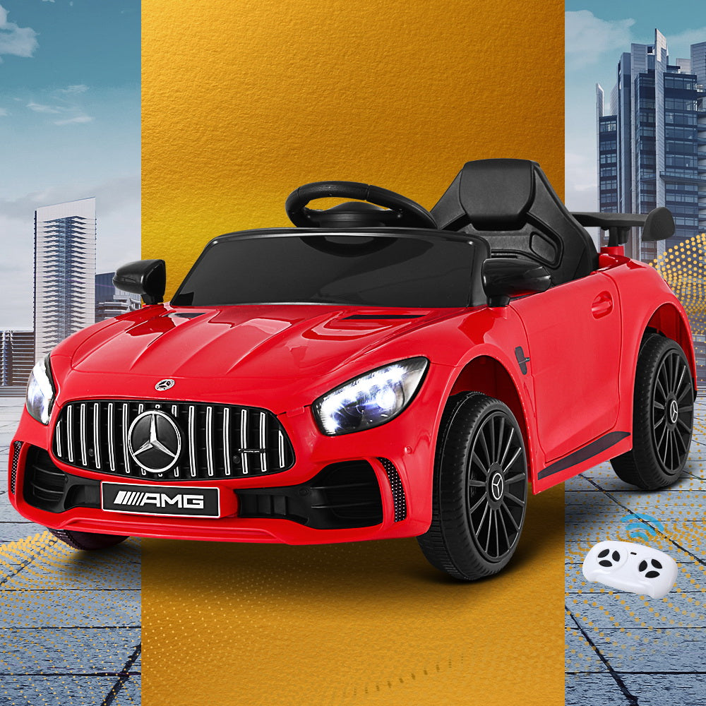 Kids Electric Ride On Car Mercedes-Benz Amg Gtr, Red