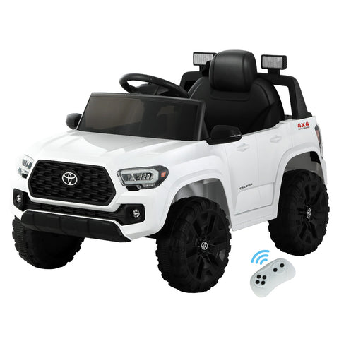 Kids Electric Ride On Car Tacoma Off Road Jeep Toy Cars Remote 12V Whte