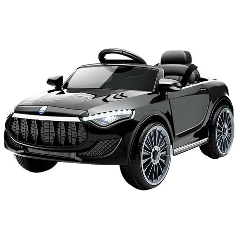 12V Black Kids Electric Ride-On Car with Music & Remote