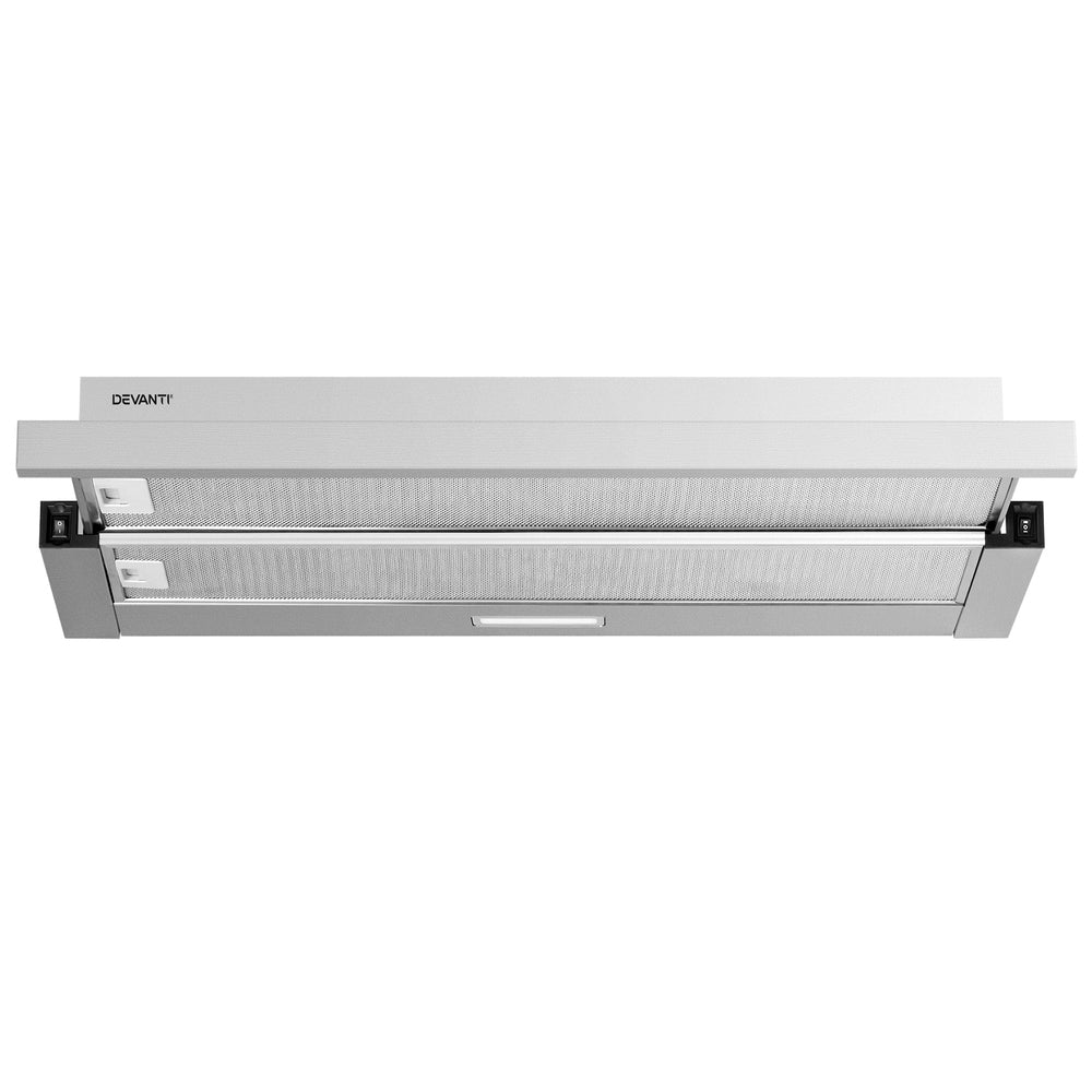 900Mm Range Hood 90Cm Slide Out Rangehood Stainless Steel