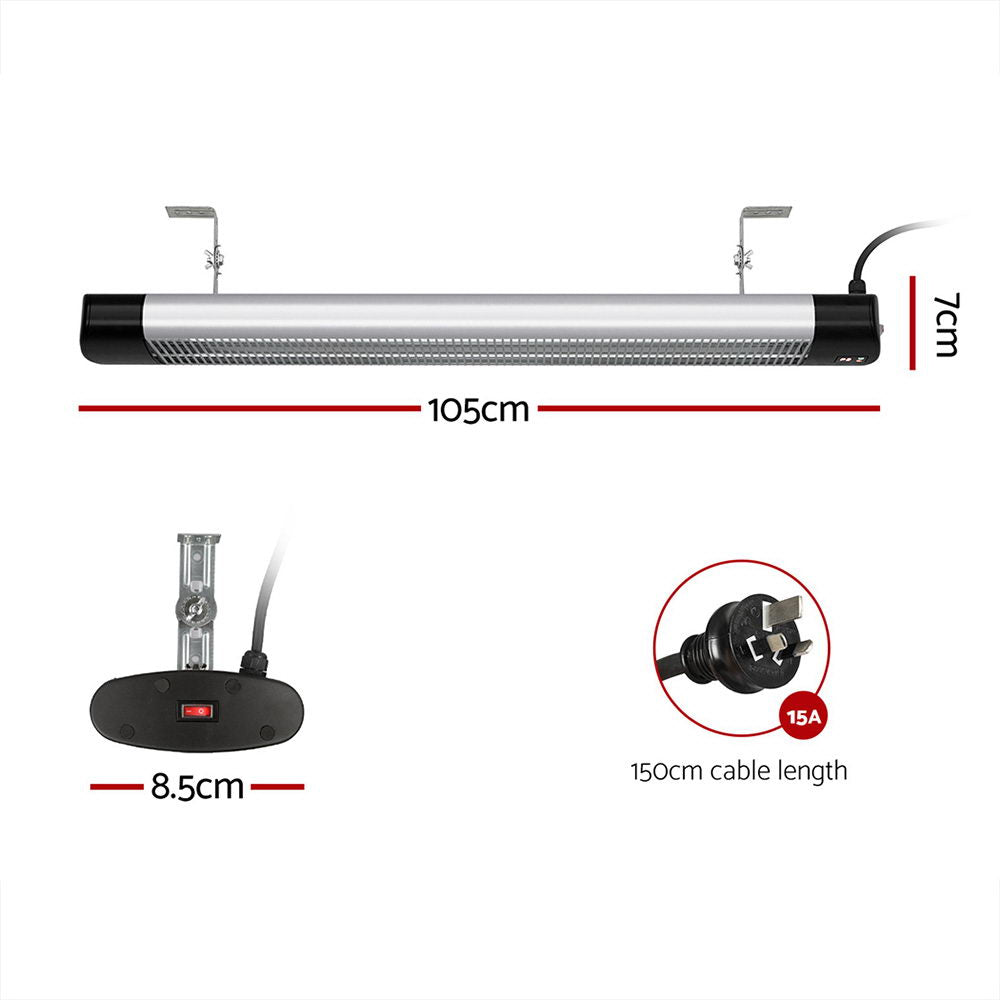 Electric Strip Heater Radiant Heaters 3000W