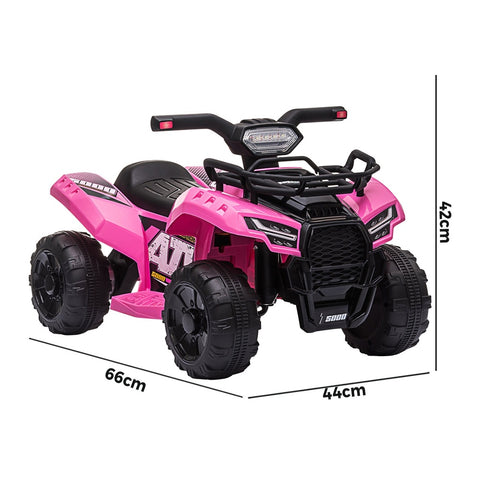 Ride On Car Electric ATV Bike Vehicle for Toddlers Kids Rechargeable Pink