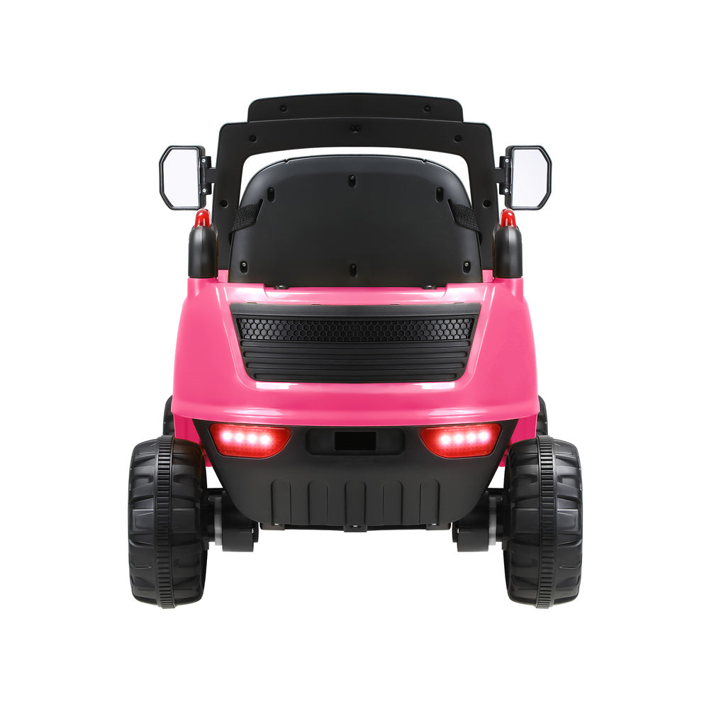 Ride-On Forklift Electric Car Toy for Toddlers Kids 12V Rechargeable Pink