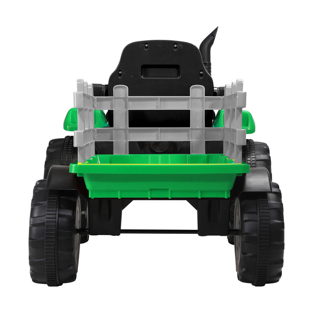 Kids Ride On Tractor Toy W/ Trailer Remote Battery Electric Operated Car