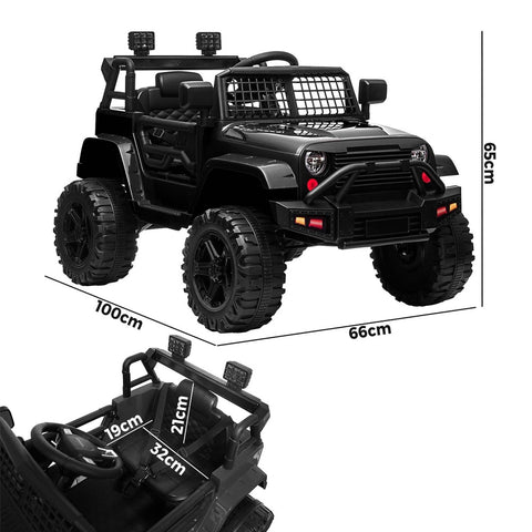 Kids Ride On Car 12V Electric Jeep Remote Vehicle Toy Cars Gift LED light