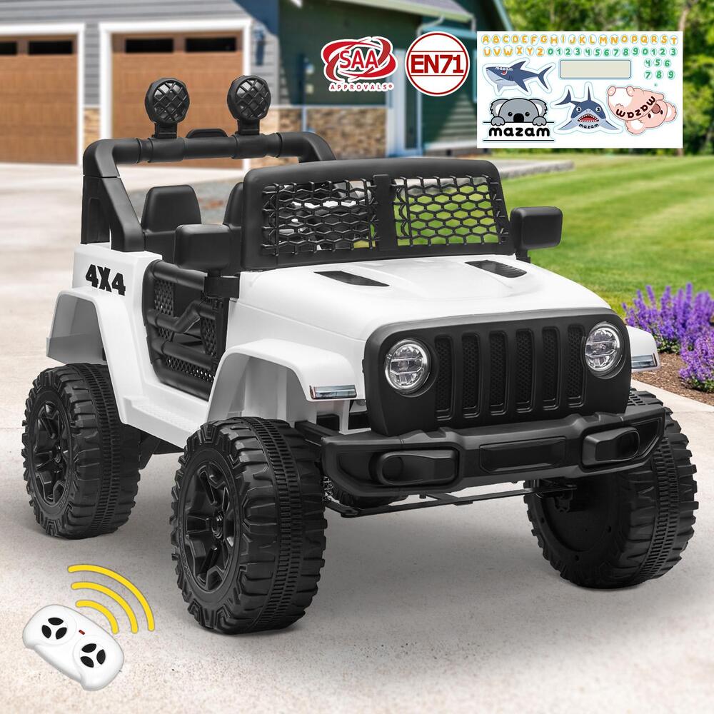 Kids Ride On Car 12V Electric Jeep Remote Vehicle Toy Cars Gift LED light