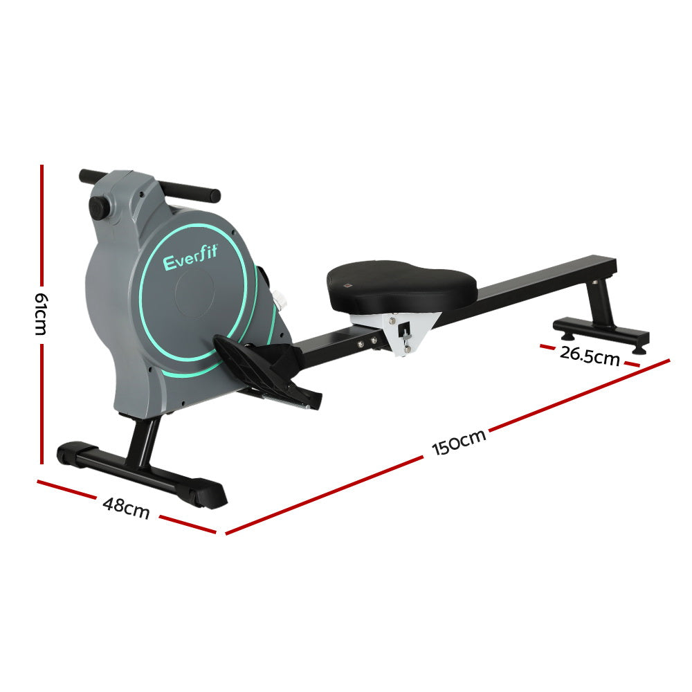 Rowing Machine 16 Levels Magnetic Rower Gym Home Cardio With App