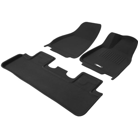 Tesla Model Y Rubber Mats Carpets Front Rear Set Rhd 21-24