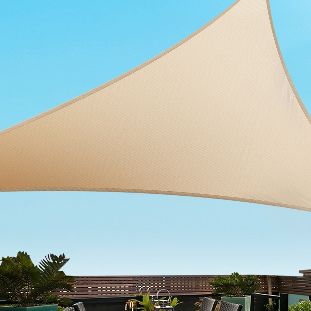 Shade Sail Cloth Shadecloth Triangle Sun Canopy 3.6x3.6x3.6M