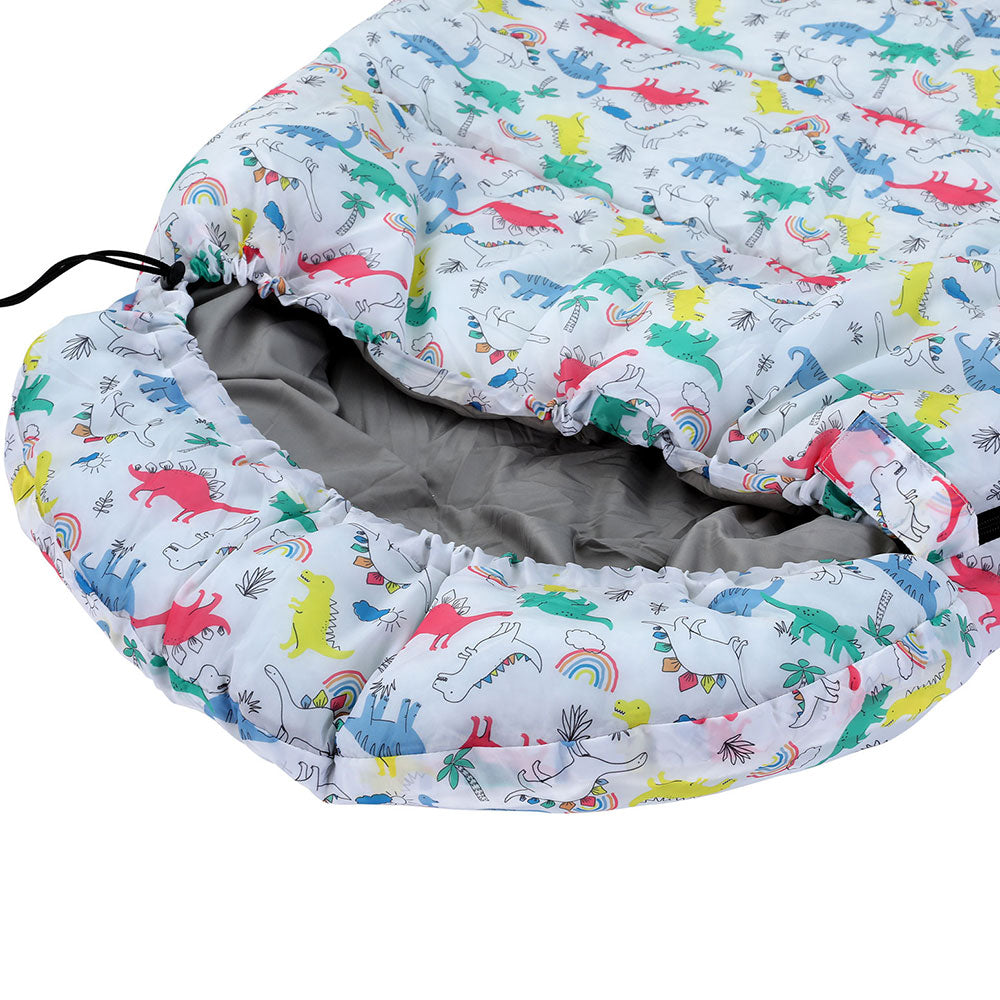 Kids Sleeping Bag 180cm Thermal for Camping & Hiking White