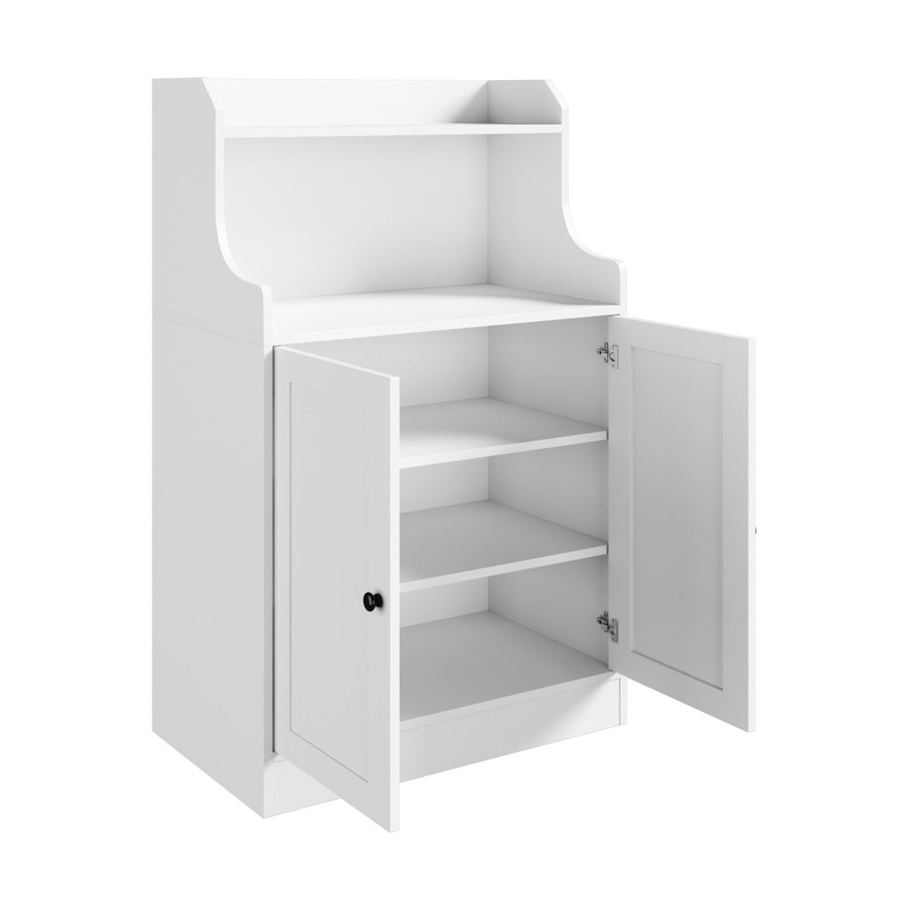 Buffet Sideboard Cupboard 2 Doors Hallway Table White