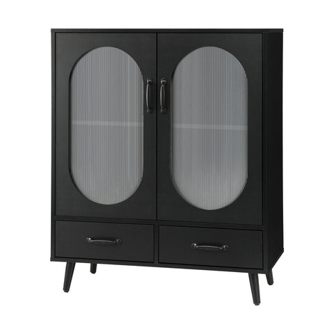 Versatile Glass Door Cabinet: Organize and Showcase with Style