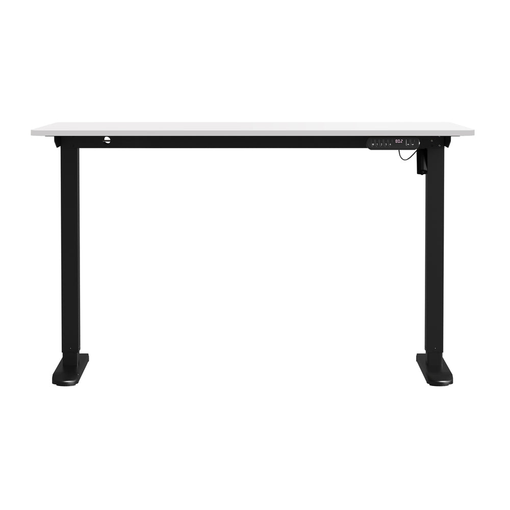 Electric Standing Desk Single Motor Black&Grey-Oak 140CM