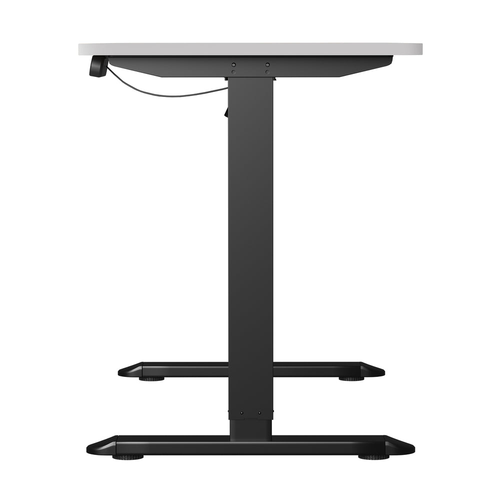 Electric Standing Desk Single Motor Black&Grey-Oak 140CM