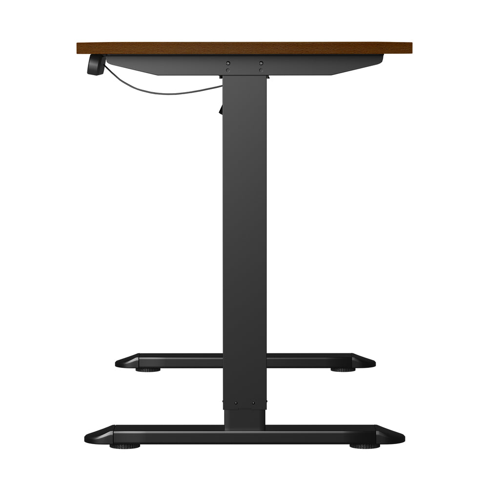 Electric Standing Desk Single Motor Black&Grey-Oak 140CM