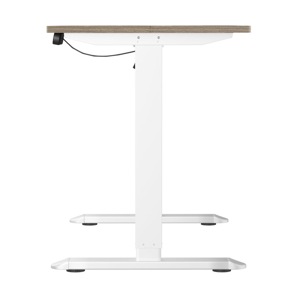 Electric Standing Desk Single Motor Black&Grey-Oak 140CM