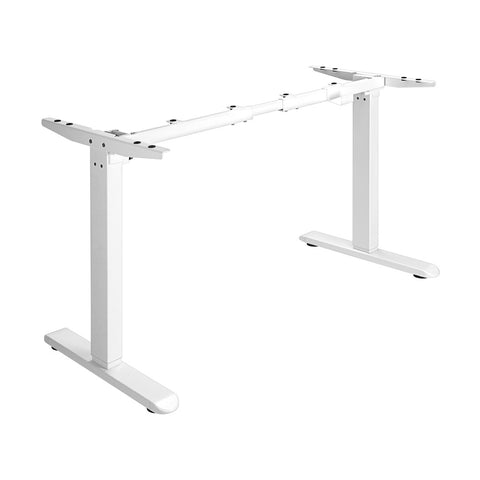 Discover the Stylish White Frame Standing Desk for Home Offices(Frame Only)