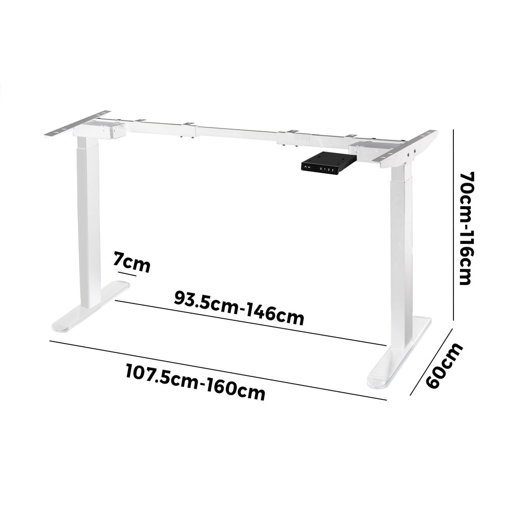 Standing Desk Frame Only Height Adjustable Motorised Desk Dual Motor