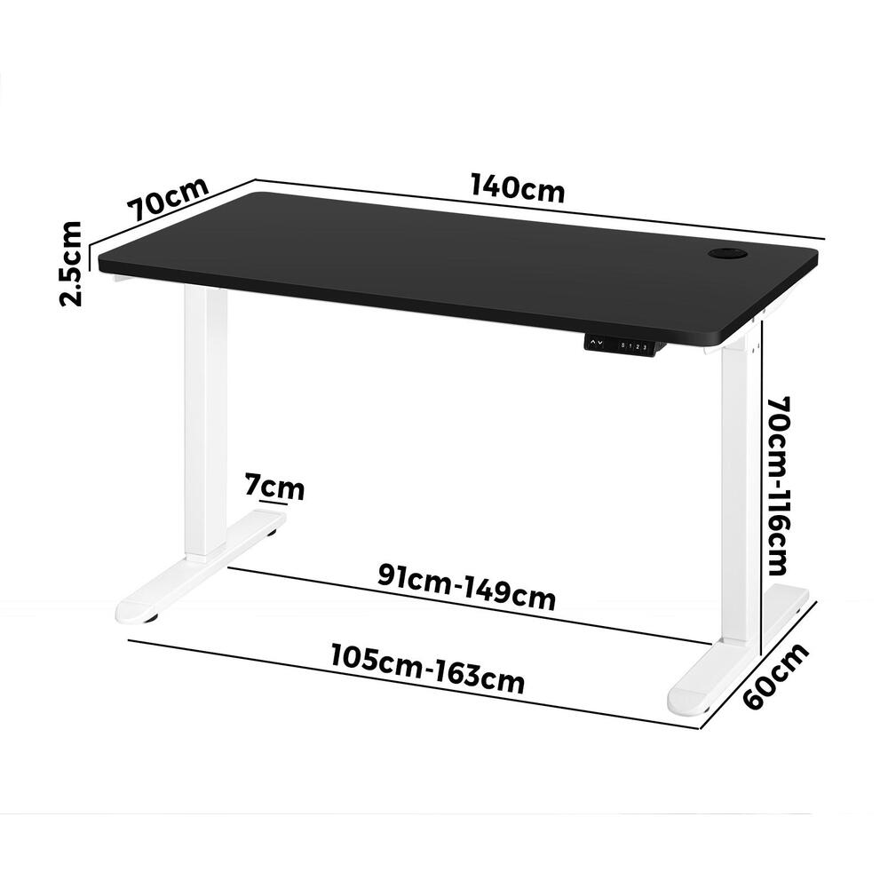 Standing Desk Electric Height Adjustable Motorised Sit Stand Desk Rise