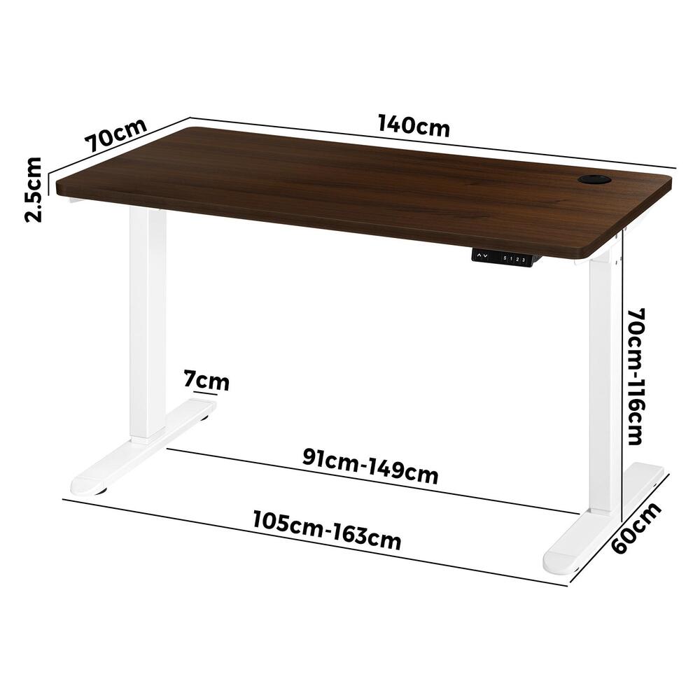 Standing Desk Electric Height Adjustable Motorised Sit Stand Desk Rise