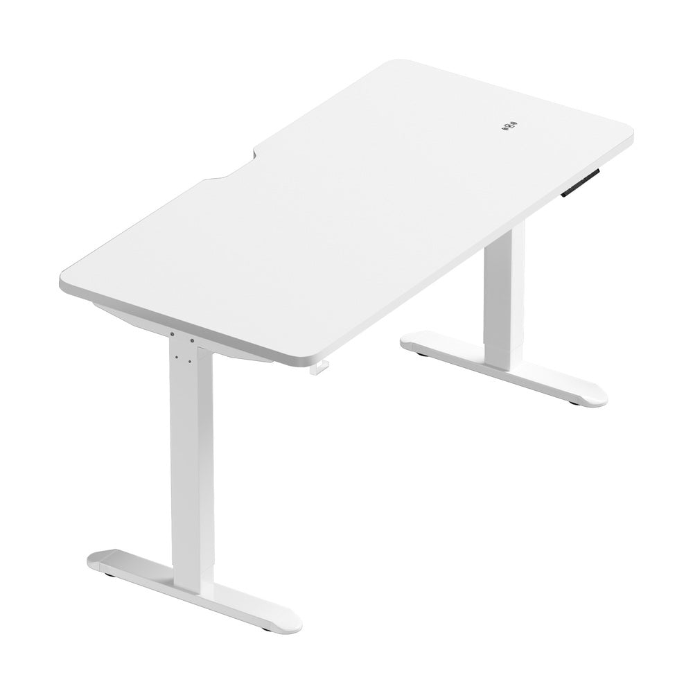 Standing Desk Wireless Charging Single Motor 140CM Black/White