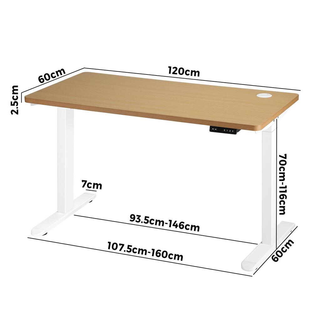 Standing Desk Dual Motor Electric Height Adjustable Sit Stand Table