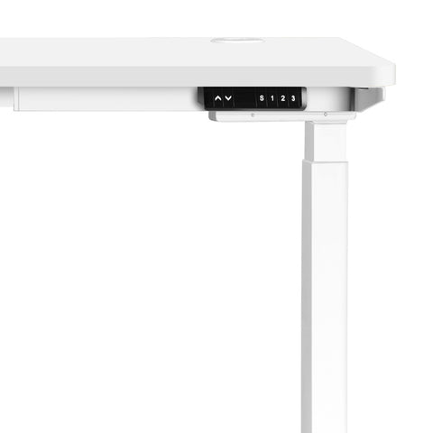 Standing Desk Dual Motor Electric Height Adjustable Sit Stand Table 120cm All White