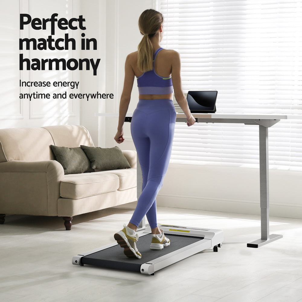 140CM Automatic Standing Desk & Walking Pad Treadmill