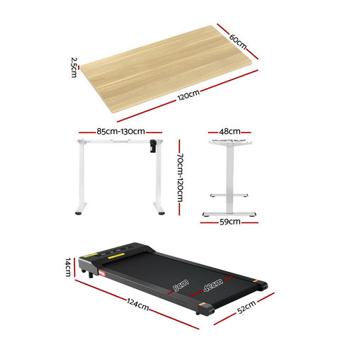 Standing Desk with 400MM Electric Walking Pad