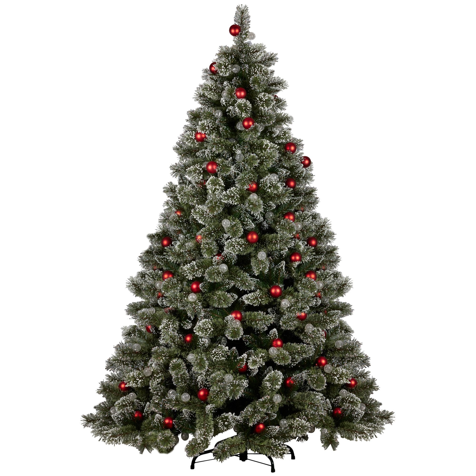 Snowy Bristle 2.7m Multicolour Pre-Lit Christmas Tree with 2870 Tips