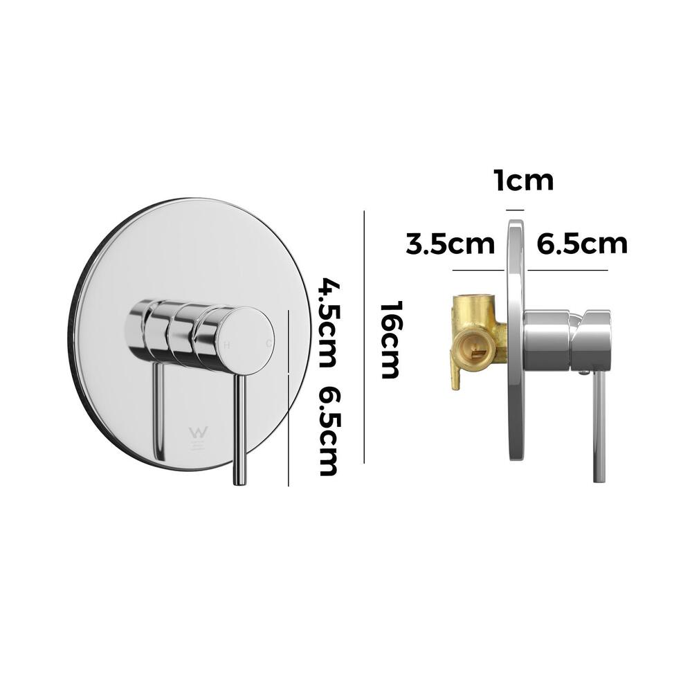 Shower Mixer Tap Bathroom Wall Tapware Brass Tapware