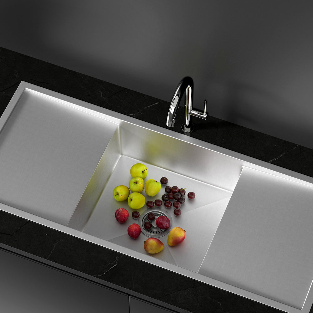 Sleek Stainless Steel Kitchen Sink - Under/Top/Flush Mount